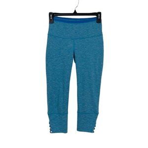 Prana Capris Pants XS Blue Yoga Hiking Outdoor Athleisure Travel Active